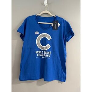 Chicago Cubs Womens T-Shirt Fanatics World Series Champions MLB‎ Baseball